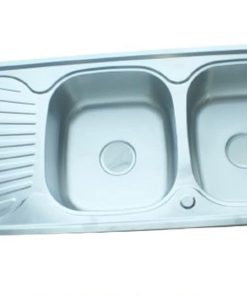 Double Stainless Kitchen Sink (120cmX55cm)
